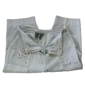RL Lauren Jeans Co. Women 18W‎ Denim Drawstring Zip Relax Moms Jeans Capri Pants